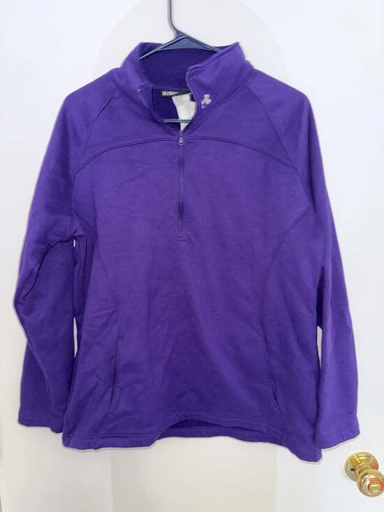 Under Armour Tops - Under Armour Women's Purple Loose Fit Fleece 1/2 Zip Pullover